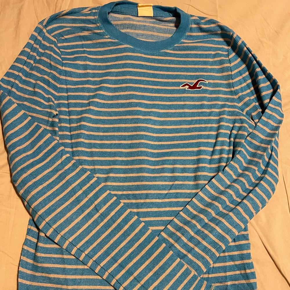 Hollister Waffle Knit Long Sleeve Shirt